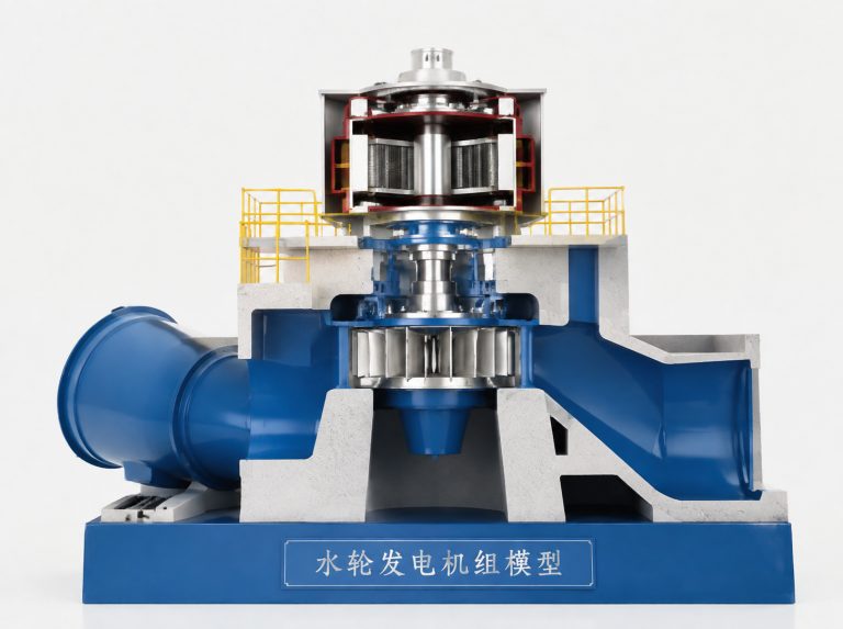 巴音郭楞蒙古自治州水轮发电机组剖视模型